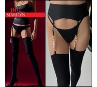 Marilyn HOT squisite calze sensuali di lusso accesso e catene luminose 60 Den