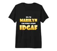 Marilyn Joke IDGAF Meme Funny Halloween Costume Marilyn Maglietta Premium