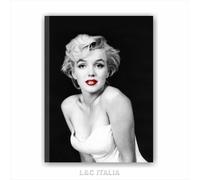 Marilyn labbra rosse 3 QUADRO SU TELA 50x70 STAMPA BIANCO NERO SALOTTO SOGGIORNO
