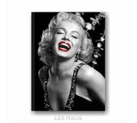 Marilyn labbra rosse 4 - QUADRO SU TELA 50x70 STAMPA ARREDO SALOTTO SOGGIORNO