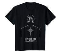 Marilyn Manson Chaos Hand Maglietta, Bambini, Nero, 10 Anni