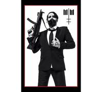 Marilyn Manson Macchina Pistola Grande Tessuto Poster/Bandiera 1100mm x 750mm (