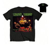 Marilyn Manson | Official Band T-Shirt | American Family (Back Print) - 24-Hour Fast Shipping! Show your allegiance to Marilyn Manson's provocative and boundary-pushing artistry with this official ban