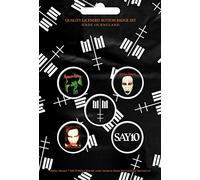 Marilyn Manson Pacchetto Spille Cross Logo Button Nuovo Ufficiale 5 X Pin Button Size One Size