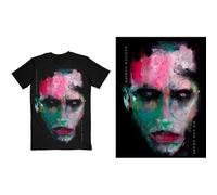 Marilyn Manson T Shirt We Are Chaos Cover Logo Nuovo Ufficiale Nero Size M