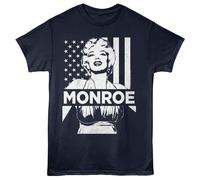 Marilyn Monroe - Bandiera - American Classici - Blu Stampa Frontale Adulto