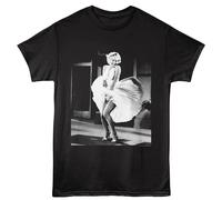 Marilyn Monroe - Bianco e Nero Abito - American Classici - Adulto Nero Corto Sle