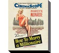 Marilyn Monroe Millionaire Stampe su Tela, Motivo, Poliestere, Multicolore, 40 x 50 cm