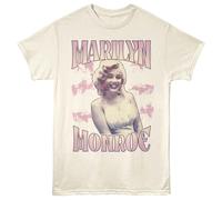 Marilyn Monroe - Nuvole E Fiori - Licenza Ufficiale - Off-White Solido Davanti
