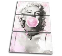 Marilyn Monroe Pop Art Movie Greats TREBLE TELA parete arte foto stampa