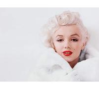 Marilyn Monroe Stampa su Tela Bianca, 60 x 80 cm, Multicolore, 40 x 40 cm