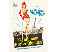 Marilyn Monroe Stampa su Tela con Scritta Gentlemen Prefer Blondes, 60 x 80 cm, Multicolore, 24 x 32 Inches