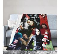 Marilyn Music and Manson - Coperta in flanella super morbida e confortevole, per letto o divano, 2 152,4 x 203,2 cm