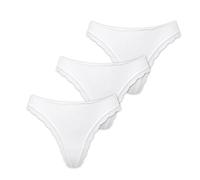 MARILYN Poupée Infinity Mutande Pizzo Donna Bikini String - Bianco - XL - Confezione da 3