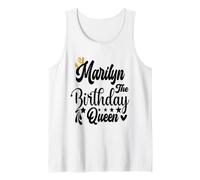 Marilyn The Birthday Queen Happy Birthday Shirt per Le Donne Canotta
