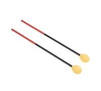 Marimba Mallets | Carbon Fiber & Cotton Thread Drum Sticks for Bass Percussion/School Band | Medium Hard Round Head for Clear Sound (Yellow Head)