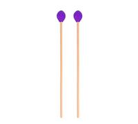 Marimba Mallets, Marimba Sticks Marimba Parts Bacchette per percussioni Marimba Accessorio Accessorio per percussioni con testate in lana e manici in faggio per giocatori intermedi (Viola)