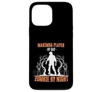 Marimba Player by Day Zombie by Night Fun Halloween Musicista Custodia per iPhone 13 Pro Max