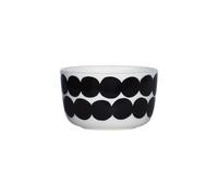Marimekko - Oiva/Siirtolapuutarha - Ciotola - Bianco/Nero - Ø 9,5 x Altezza 6 cm - 2,5 DL