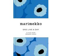 Marimekko One Line a Day Blue Unikko: A Five-year Memory Book