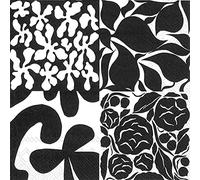 Marimekko RUUDUT - Tovaglioli di carta per pranzo IHR, confezione da 3 strati, 33 cm, quadrati