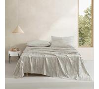 MARIMEKKO - Set di biancheria da letto in cotone di alta qualità, lussuosamente morbido e liscio, decorazione per la casa, certificato GOTS (carbone piccolo, queen size)