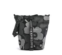 Marimekko Unikko All Day Borsa a secchiello nero/grigio, poliestere, donna