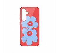 Marimekko Unikko Hybrid Case Cover con motivo floreale per Samsung Galaxy S25, Red