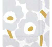 Marimekko UNIKKO - Tovaglioli da tavola in carta IHR 33 cm, quadrati a 3 veli, 50,8 cm, confezione