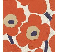 Marimekko Unikko, tovaglioli di carta per pranzo IHR Unikko, confezione da 3 strati, 33 cm, quadrati