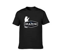 Marin Bikes California Mountain Full Suspension Trail Mens T-Shirt Black Graphic Unisex Tee Shirt L