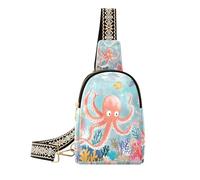 Marina animale alla moda Coral Reef Sea Fish piccolo fanny pack leggero fanny pack per gli uomini per il pacchetto di giorno, pesce di mare animale barriera corallina mare, 1 size