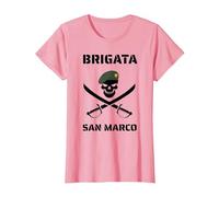 Marina Brigata San Marco Marina Militare Maglietta, Donna, Rosa, S