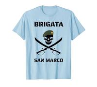 Marina Brigata San Marco Marina Militare Maglietta, Uomo, Celeste, XL