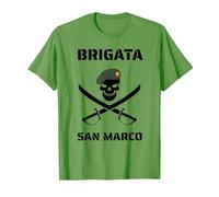 Marina Brigata San Marco Marina Militare Maglietta, Uomo, Erba, XXL