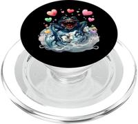 marina cuore mostro bottiglia posta mare mostro marinaio PopSockets PopGrip per MagSafe