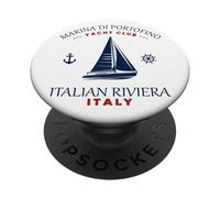 Marina di Portofino Yacht Club Boat Riviera Ligure Vacanze PopSockets PopGrip Adesivo