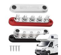 Marina Distribution Block, Battery Distribution Block Bus, 10,5 x 2,8 x 2,2 cm, 4,13 x 1,1 x 0,87 pollici, Copper, Nylon Power Distributions Junction Blocks for Car Boat Marine