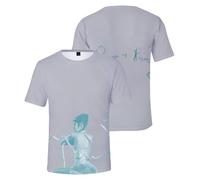 Marina Merch Princess of Power Ribbon T-Shirt Uomo Donna Tour Album Abbigliamento Streetwear Manica Corta, Grigio, XXL
