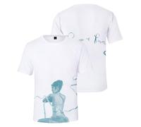 Marina Merch Princess of Power Ribbon T-Shirt Uomo Donna Tour Album Abbigliamento Streetwear Manica Corta, bianco, XS