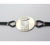 Marina Militare Italiana : Braccialetto in Argento 925 e Caucciù - Bracciale