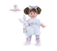 MARINA & PAU Tina BUNNY 42cm Bambola Morra Bambolotto Neonato