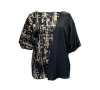 Marina Rinaldi Top Felino Nera Con Paillettes Da Donna NWT