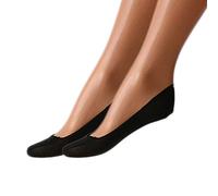 Marina Yachting 6 paia di sanette salvapiede donna in cotone elasticizzato sottile e fresco con antiscivolo in silicone sul tallone.