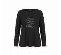 Marina Yachting T-Shirt Donna L Navy Blu Strass Logo Girocollo Cotone Stretch