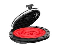 Marine Access Hatch - 8 Inch Deck Plate Cover Kit, Non Slip Inspection Plate Lid, Durable Boat Maintenance Port | Storage Bag Marine Hatch Cover for Sailing Fishing Kayak Yacht Deck Equipment