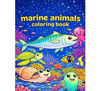Marine animals coloring book