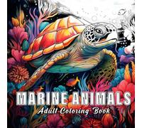 Marine animals: Colouring books for adults with 60 sketches of marine animals.
