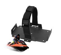 Marine Battery Tray, Car Battery Mount, Adjustable Clamp Bracket, Rustproof Aluminum Frame, Secure Hold Down Strap Fixture | for Kayaks Boats Vehicles Automotive Power Equipment Deck Installation