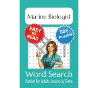 Marine Biologist Word Search Puzzle Book: Marine Biologist Themed Word Searches with Easy to Read Print | 6x9 inches, 110 pages | 50+ Puzzles